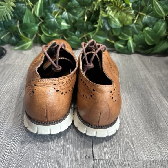 Cole Haan ZERØGRAND Wingtip Oxford C14493 British Tan Leather Men’s Size 13 M main image 7